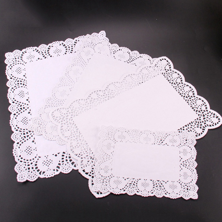 White Round Lace Paper Doilies Placemat - China Paper Doilies and Table  Mats price