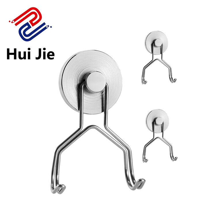 Buy Wholesale China Wholesale Rotatable Magnetic Hooks Stainless Steel  Magnetic Double Hook Strong Vacuum Suction Double Hook For Kitchen & Magnetic  Hooks at USD 0.1