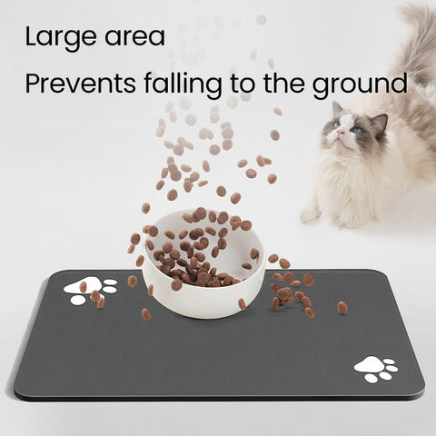 Non-Stick Pet Food Mat, Waterproof Silicone Cat Dog Bowl Mat
