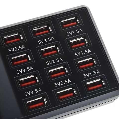 Multifunktionsladegeräte 60W 12 Port 5V 2.5A Wandladegerät mit 1.2M AC-Kabel