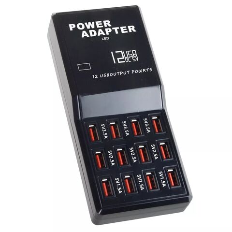 Multifunktionsladegeräte 60W 12 Port 5V 2.5A Wandladegerät mit 1.2M AC-Kabel