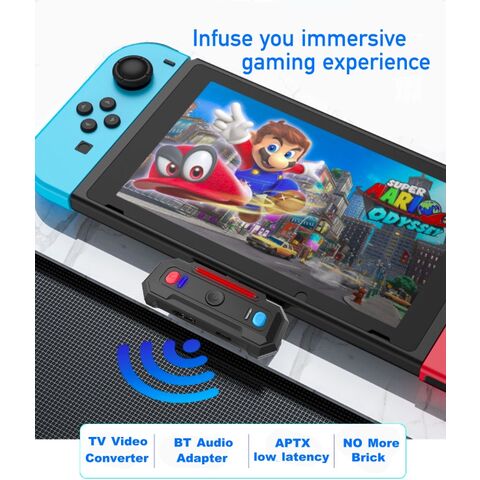 Conversor HDMI para TV USB-C Preto e Adaptador de Áudio BT para Nintendo Switch no atacado