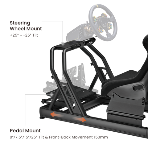 Compre Alumínio Gaming Racing Sim Simulator Cockpit Driving Rig Para Ps4 Ps5  Xbox Pc G25 G27 G29 G920 Carro Gtr Simracing Assento e Cockpit Simulador De  Corrida de China por grosso por