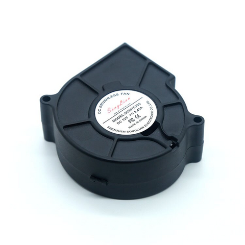 75x75x0mm 7530 Bürstenloses Gebläse Kühler lüfter Hülse Kunststoff-Laufrad-Rahmen industrielles DC-Gebläse
