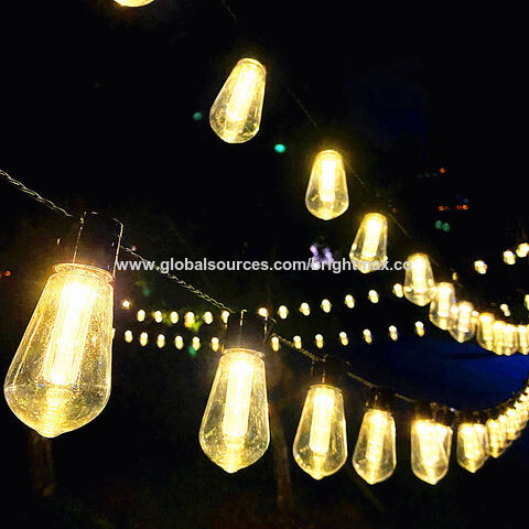 Buy Wholesale China Solar Bulb String Light For Garden Decoration  Waterproof Dc 24v 5m 10m Led Solar Bulb String Light 50 Garden Outdoor & String  Light at USD 19
