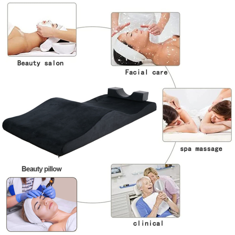 Wholesale Beauty Salon Curved Extension Lash Bed Topper Velvet
