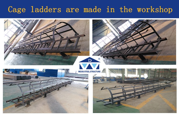 Frp Grp Fiberglass Fixed Ladder With Cages & Walk Through Ladder ...