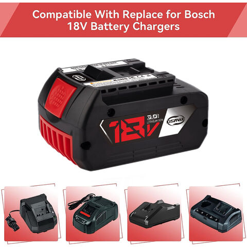Buy Wholesale China Gba180 18v Rechargeable Power Tool Battery For Bosch 3ah  Lithium Ion Battery Replacement Cordless Drill Batteries Sb180 Gbh80 &  Power Tool Battery at USD 19.39