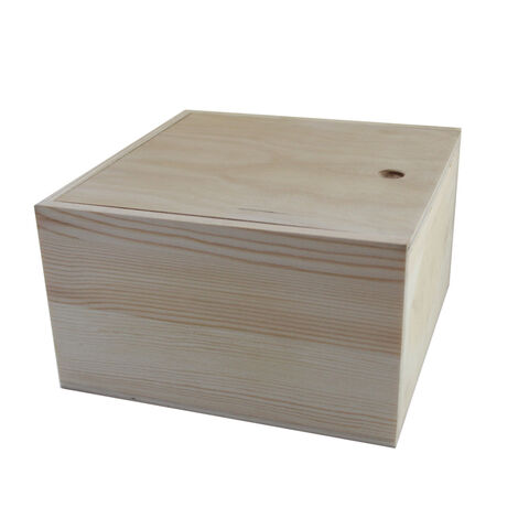 Hot Sale Solid Wood Customized Unfinished Small Plain Wooden Box with Lid  for Sale - China Wooden Box and Wood Box price