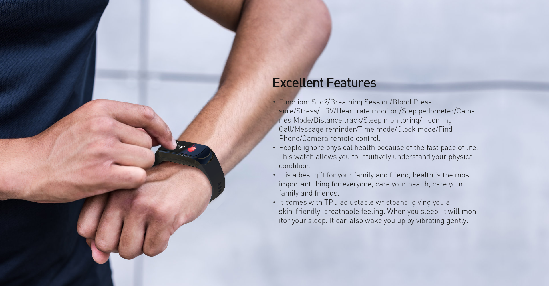 M8 Smart Watch Band Heart Rate Sleep Monitor Sports Tracker Fitness  Wristband | eBay