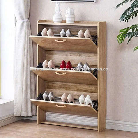 Double Row Shoe Rack scarpiera organizer Wooden Home Furniture