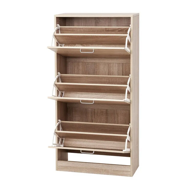 Double Row Shoe Rack scarpiera organizer Wooden Home Furniture