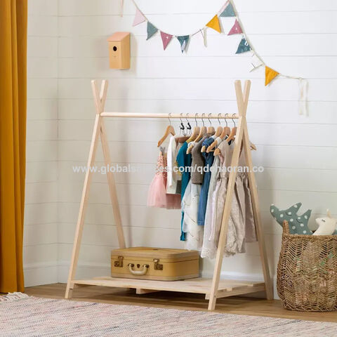 Children's wooden coat stand hot sale