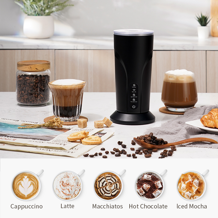 Buy Wholesale China Electric Automatic Electric 4 In 1 Multifunction Milk  Foam Machine With Stand Cappuccino Foamer Espresso Steamer Milk Frother &  Electric Milk Frother at USD 12