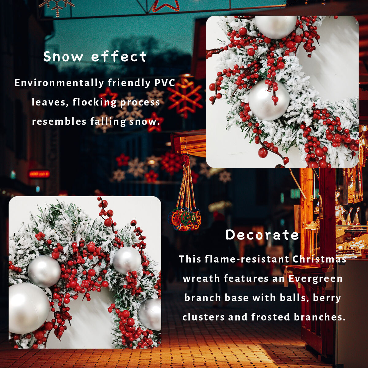 Wholesale Christmas Wreaths \u0026 Garlands Supplier Good Price Large Outdoor  Flocking Lighted Plain Artificial Door Christmas Garlands - China Wholesale  Christmas Wreaths \u0026 Garlands $4.3 from Shenzhen Inzok Electron Co.,Ltd |  Globalsources.com, image size:1200x1200