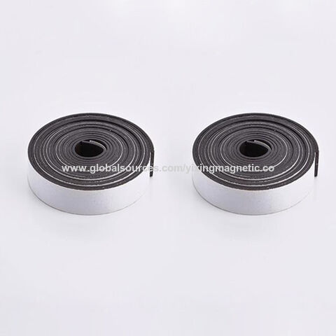 China Flexible NdFeB Rubber Magnet with Adhesive Factory