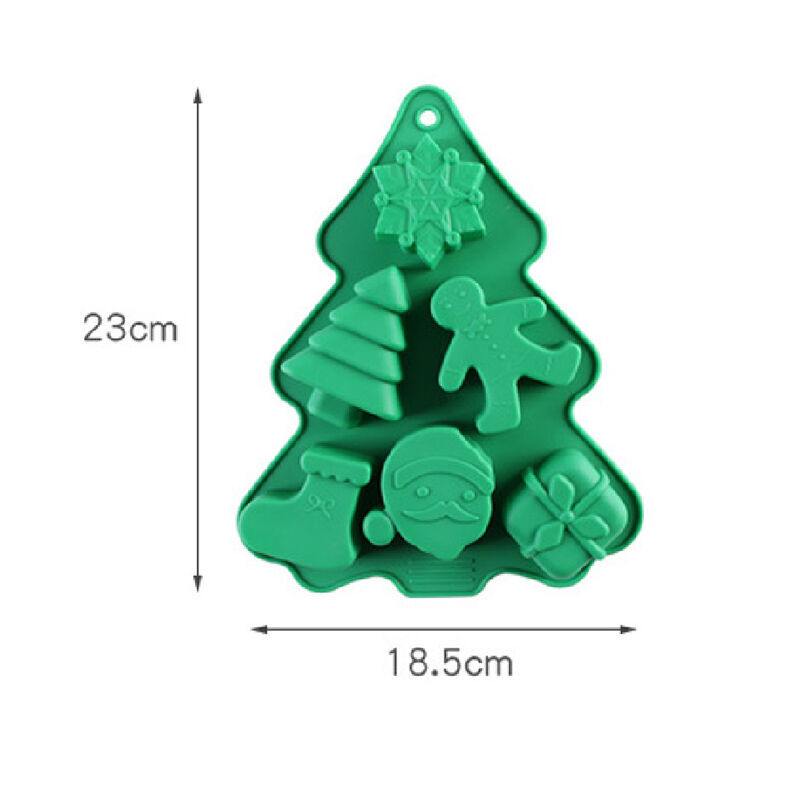 Christmas Tree Silicone Mold Cake Pan Reusable Christmas Baking Molds