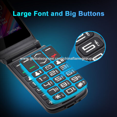 2.4 Inch Dual SIM Sos Button Keypad 4G LTE Folding Feature Flip Mobile  Phones Uniwa F247L - China Flip Mobile Phone and Flip Phone price