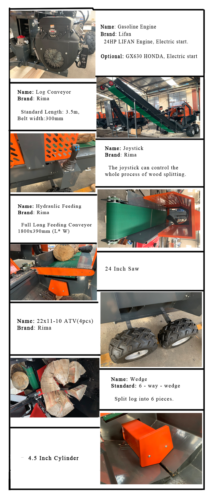 Buy Wholesale China Rima 30 Ton Automatic Firewood Processor / Log ...