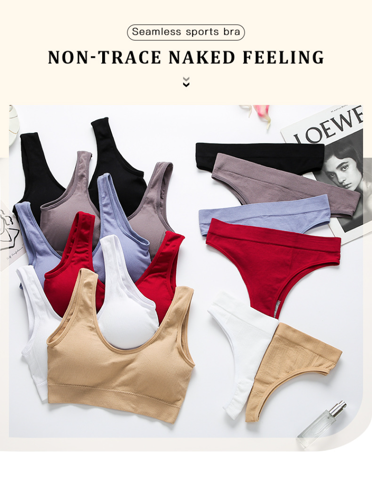 Buy China Wholesale Women Padded Bra And Brazilian Panties Set