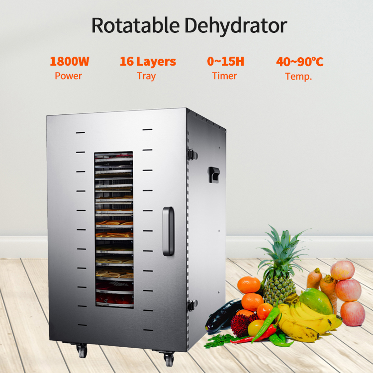 110V/220V 12Trays Food Dried Fruit Machine Dryer For Vegetables Dried Fruit  Meat Stainless Steel Dehydrator Fruit Drying Machine