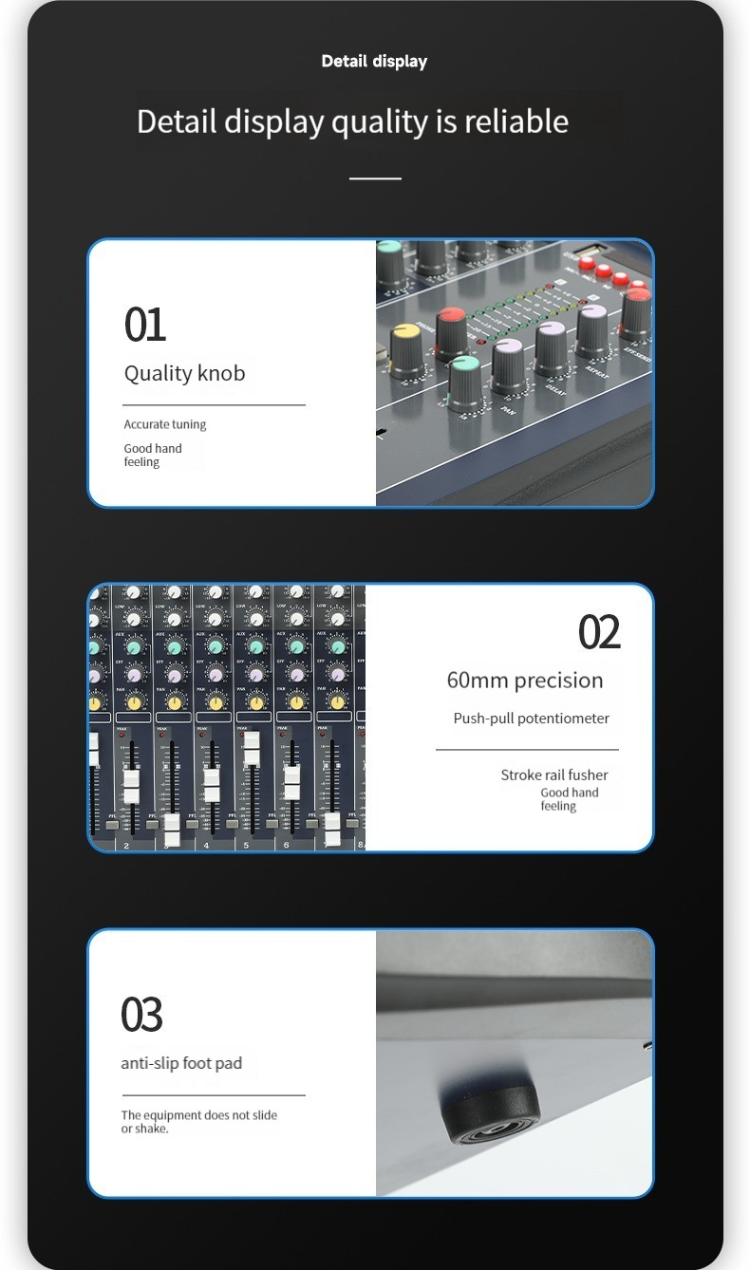 Sound Machine Professional Tebo Professional Audio Equipment Sound Mixing Pa System Outdoor ...