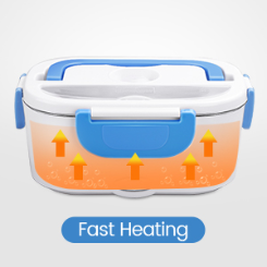 2 In 1 Portable Self Heating Lunchbox Heated Food Warmer Electric Lunch ...