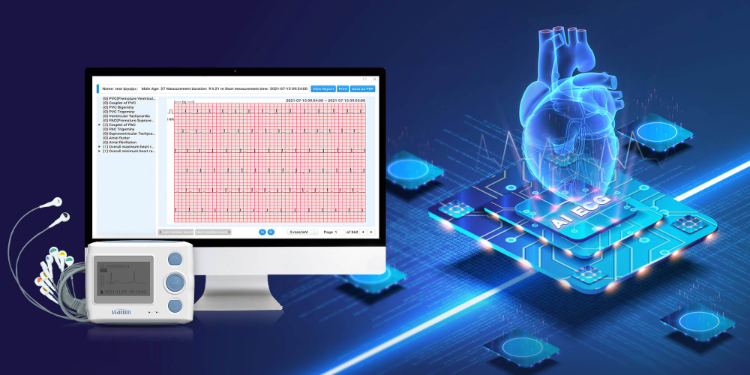 Viatom Portable 12 Lead ECG Monitor Medical ECG Device