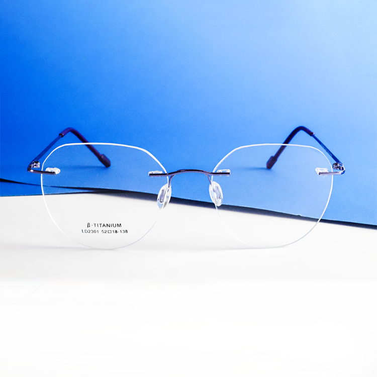 Buy Wholesale China Fashion Rimless Frames Glasses Light Blocking ...