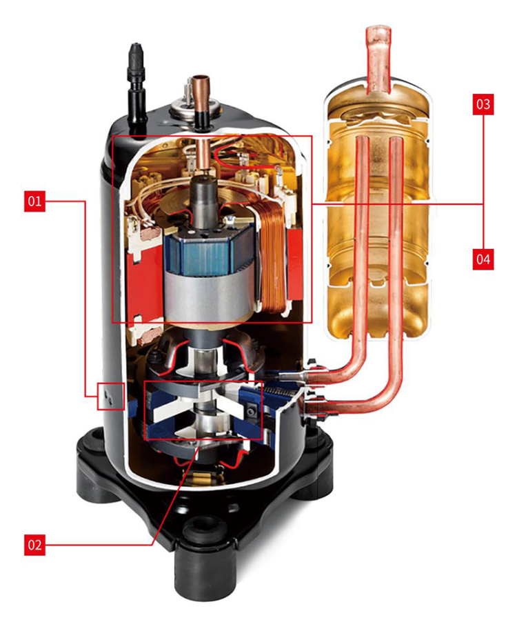 Leanson Tnb306fpgmc Refrigeration Compressor With Mitsubishi T-series ...