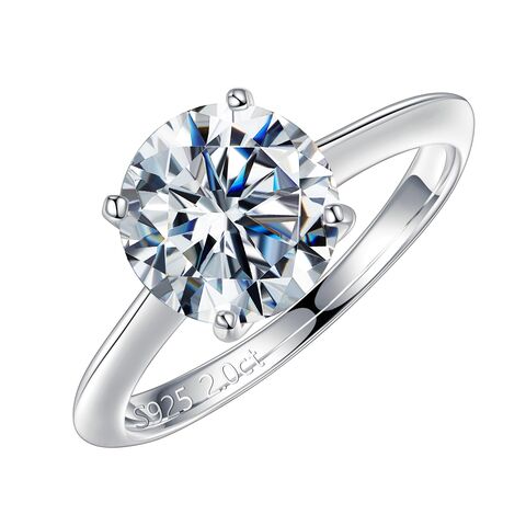 Fashion S925 Sterling Silver Pear Cut Engagement Ring – AM Diamonds