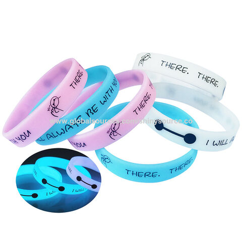 Silicone Glow Wristbands Bracelets Wristband Dark The Luminous