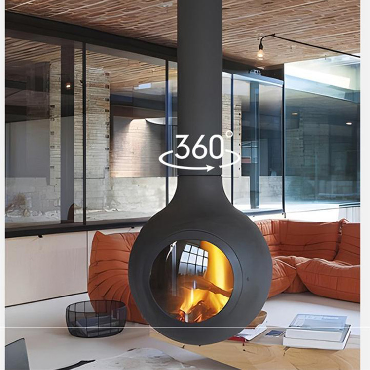 Buy Wholesale China Villa Decorative Suspended Heating Steel Stove Hanging Wood Burning 5868