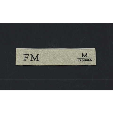 24 rectangular iron-on labels for clothing