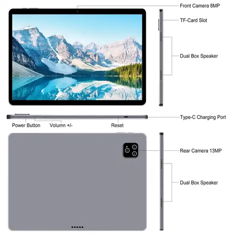 Tableta para niños con protección ocular, 10, 11 y 13 pulgadas, personalizable OEM+ODM