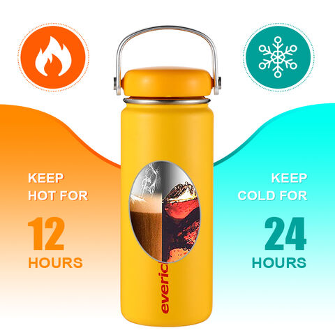 Stainless Steel Hot And Cold Water Bottle, Vacuum Metal Water Bottle, 12  Hour Hot And 24 Hour Cold, Sports Water Bottle Suitable For Work, Gym,  Travel