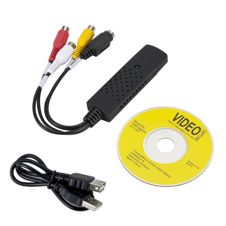 USB 2.0 Audio Video VHS VCR to DVD Converter Capture Card Adapter Digital  Format