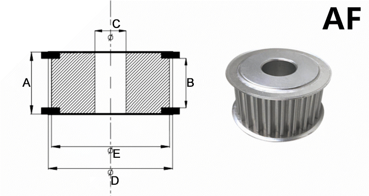 Adjustable Gear V Belt 5 Inch Timing Aluminum Pulley - Explore China ...