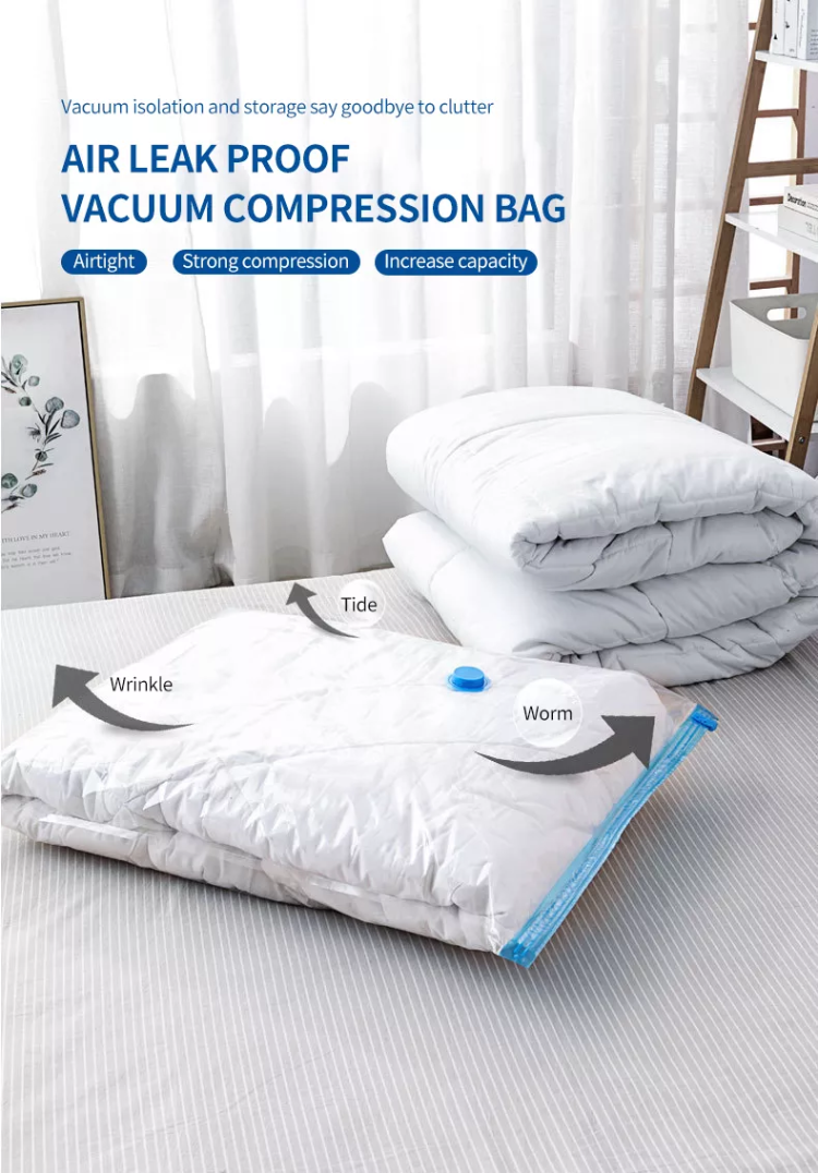 Buy Wholesale China Space Saver Vacuum Clothes Seal Bags Compressed Suction  Valve For Travel Vacuum Storage Bag With Pump & Vacuum Bag at USD 0.26