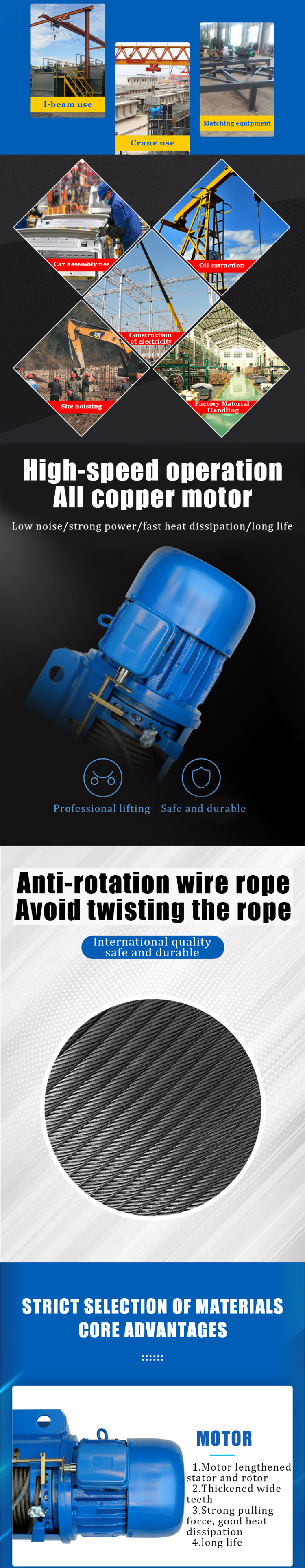 Factory Direct Supply 50 Ton 6 M- 100 M Heavy Duty Lifting Equipment 5 ...