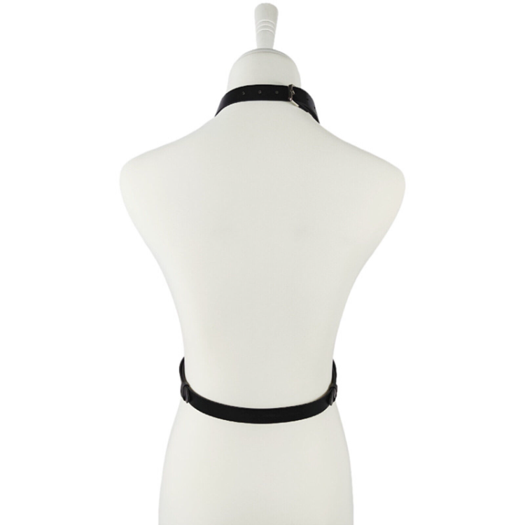 HOMELEX Punk Leather Body Harness Straps - Adjustable Chest & Waist Straps For Women, Fashion Accessory - View #6