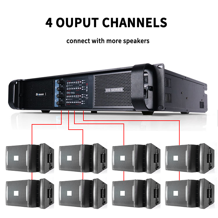 4 Channel Sound Standard Igbt Audio Professional 10000 Watts Outdoor