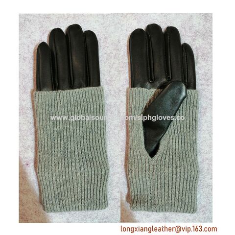 Guantes de invierno para mujer, guantes de piel sintética de conejo para  pantalla táctil, guantes cálidos para conducir al aire libre para mujer,  guan