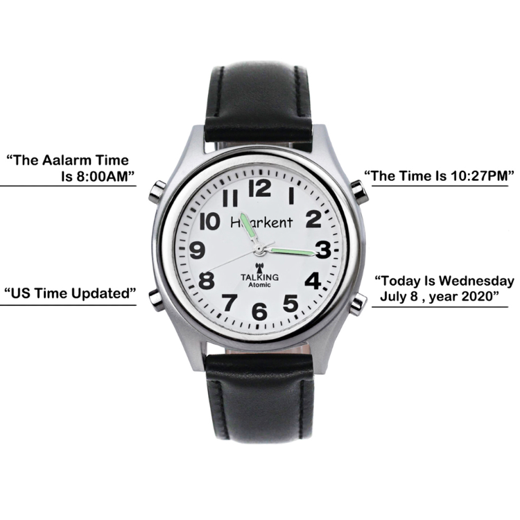 Waterproof talking watch hot sale for the blind