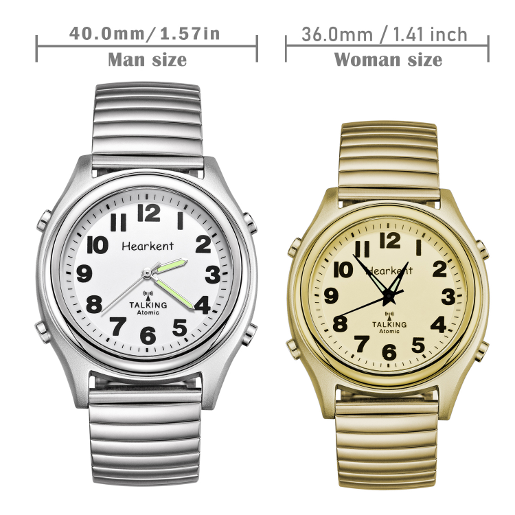 Hearkent Uk Or Us Atomic Talking Watch For Blind Or Elder People Loud ...