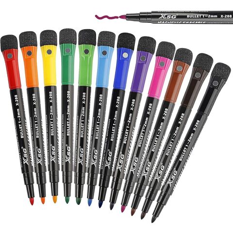 4pcs Heat Erasable Pen Case & 8pcs Ink Disappear Fabric Marker