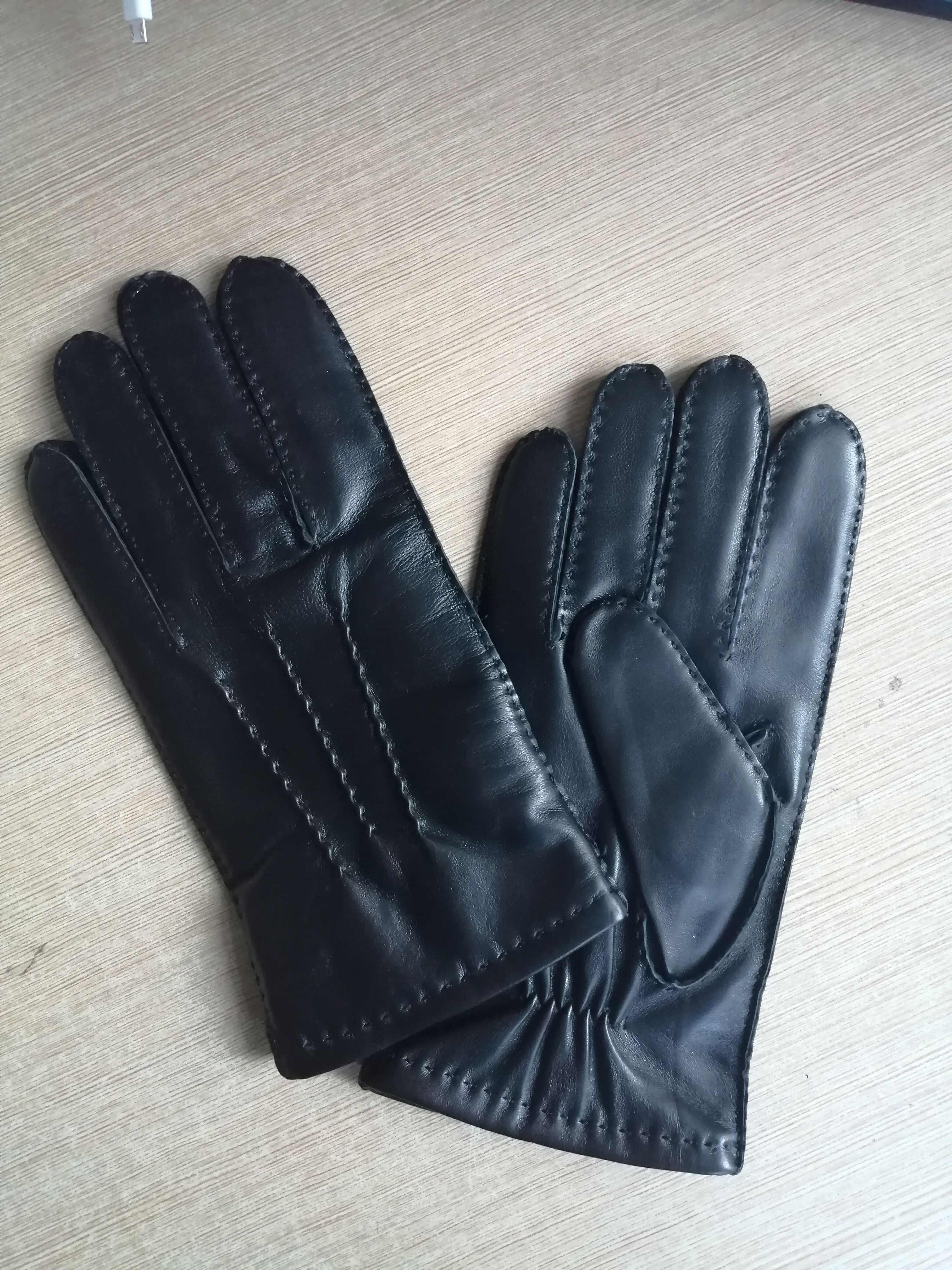 Black Mens Alligator Leather Gloves Drive Work Glove Windproof High Quality  Gift