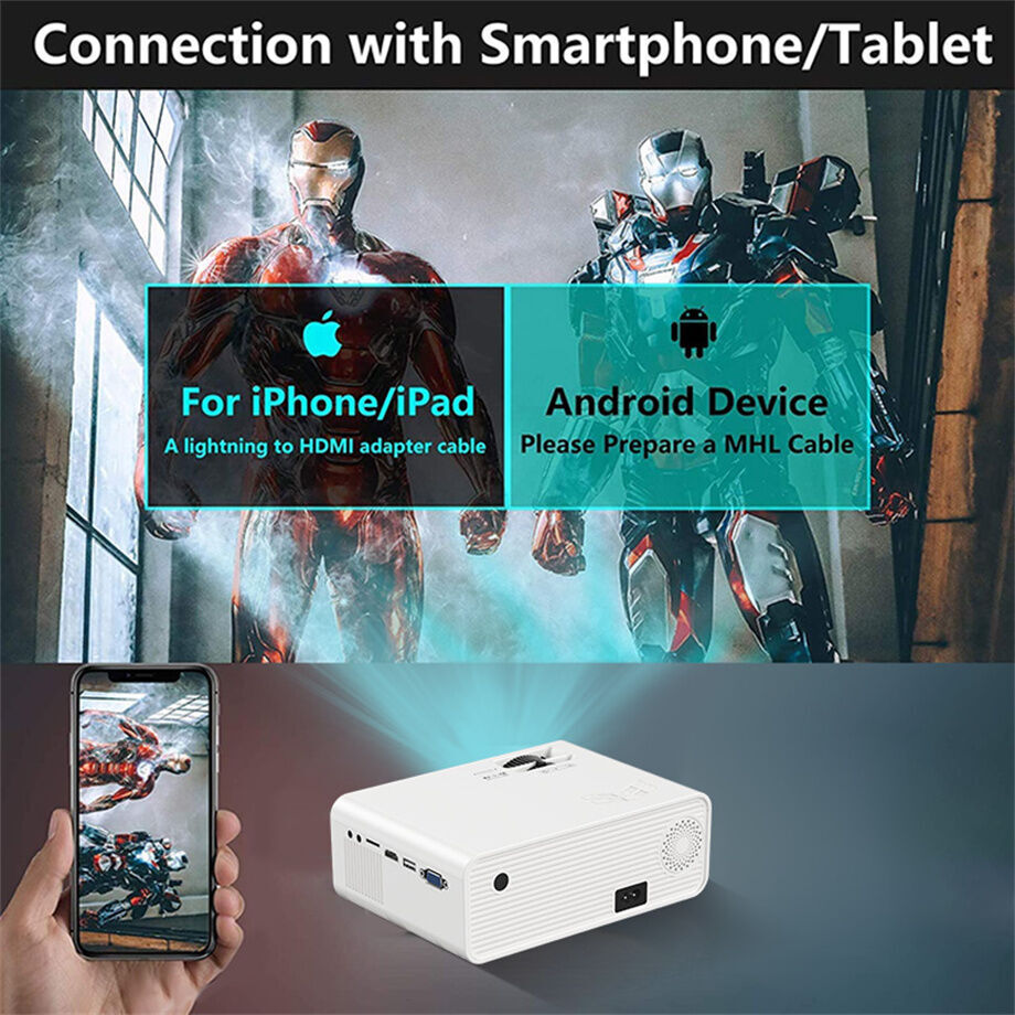 Original Factory Led Mini Projector Portable Home Theater Video Projector China Wholesale Lcd