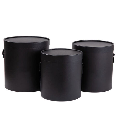 Buy Wholesale China 12*12cm White Black Round Paper Box Gift Packaging  Cylinder Craft Box For Flowers & Velvet Flower Box at USD 1.96