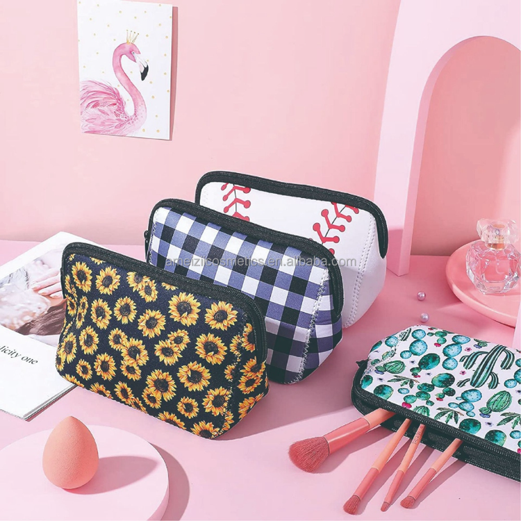 Customized Neoprene Cosmetic Bags Portable Large Capacity Travel Makeup  Storage Pouch Sublimation Blanks Printable Toiletry Bag $0.39 - Wholesale  China Checkered Organizador De Maquillaje Zipper at factory prices from  Shenzhen Huayingmei Technology